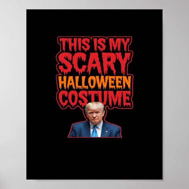 Det här är min Scary Halloween Costume Classic Poster (Framsidan)