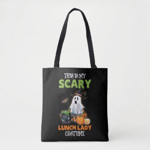 Det här är min Scary Lunch Dam Ghost Halloween Tygkasse