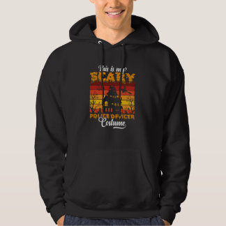 Det här är min Scary polis Halloween Costume Hoodie