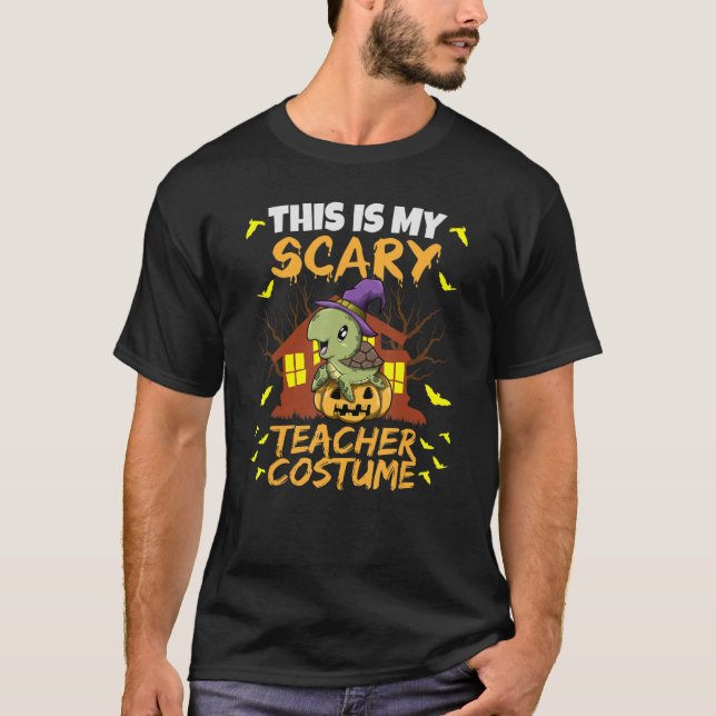 Det här är min Scary Teacher Costume School Educat T Shirt (Framsida)
