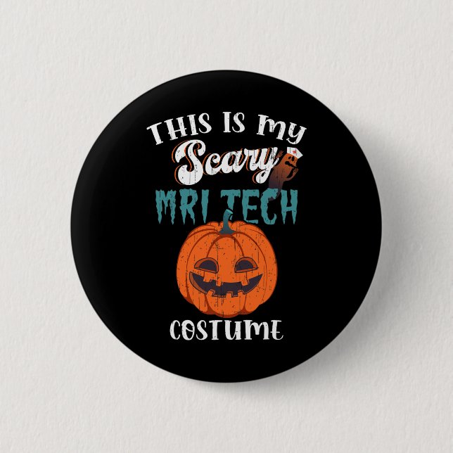 Det här är min Scary Tech Costume Funny Halloween Knapp (Framsida)