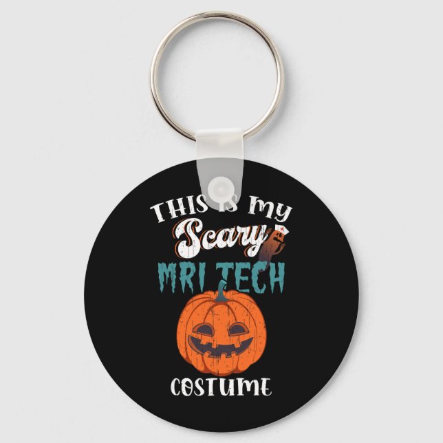 Det här är min Scary Tech Costume Funny Halloween Nyckelring (Framsida)