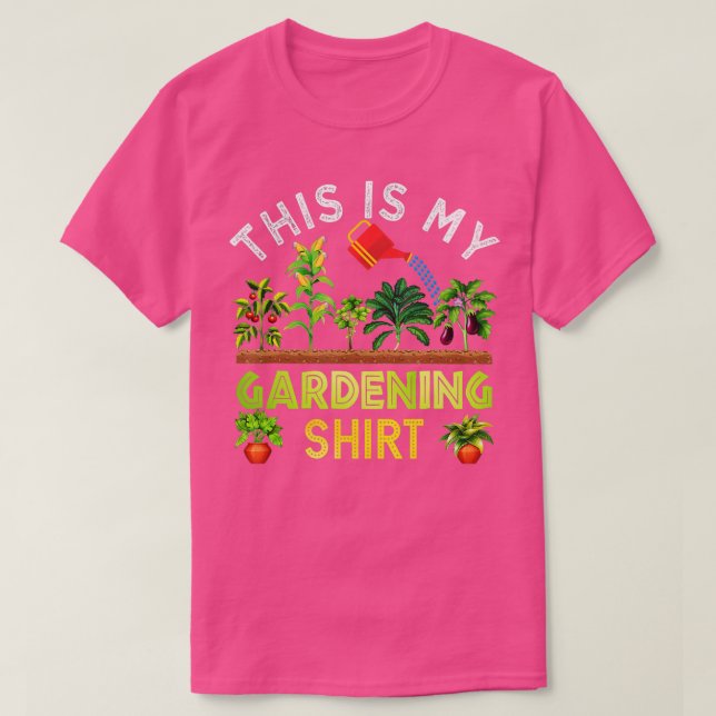 Det här är min  Shirt Funny Gardener Gift Pla T Shirt (Design framsida)