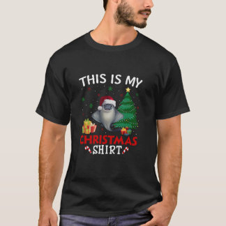 Det här är min Singray Santa Hat jul Pajama T S Shirt
