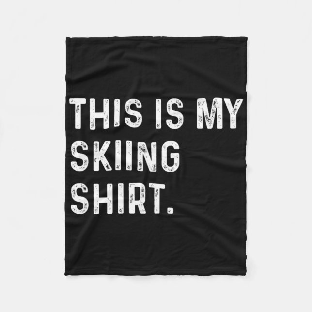 Det här är min Skirt - Ski Skier Alpernas Mountain Fleecefilt (Framsidan)