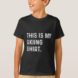 Det här är min Skirt - Ski Skier Alpernas Mountain T Shirt