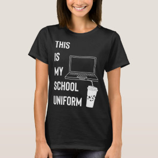 Det här är min skolors enhetliga fjärrutbildning t shirt