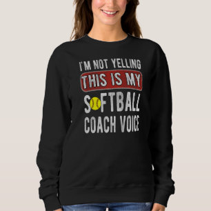 Det här är min softball Coach Voice Softball Träna T Shirt