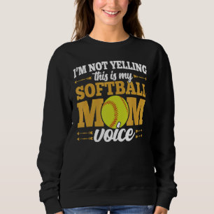 Det här är min Softball Mamma Voice Kärlek T Shirt