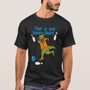 Det här är min Spare Shirt Funny Bowling Dinosaur T