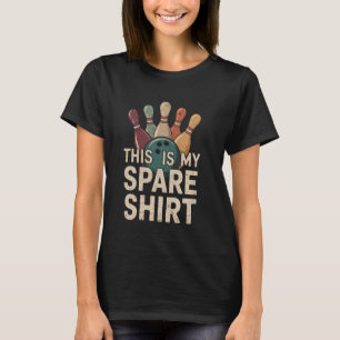 Det här är min Spare Shirt Funny Bowling Pun Humor T