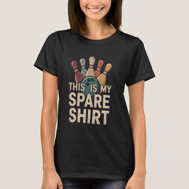 Det här är min Spare Shirt Funny Bowling Pun Humor T (Framsida)