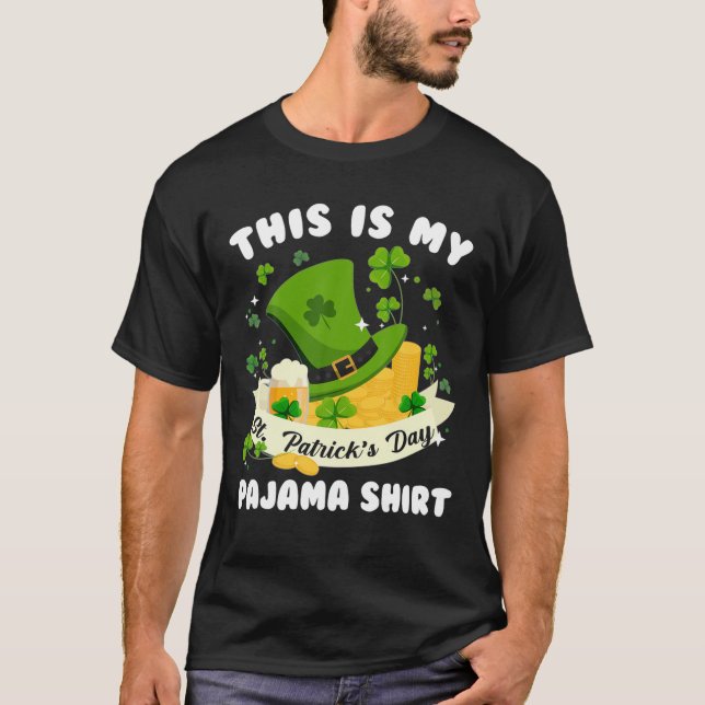 Det här är min St. Patrick dag Pajama Funny T Shirt (Framsida)