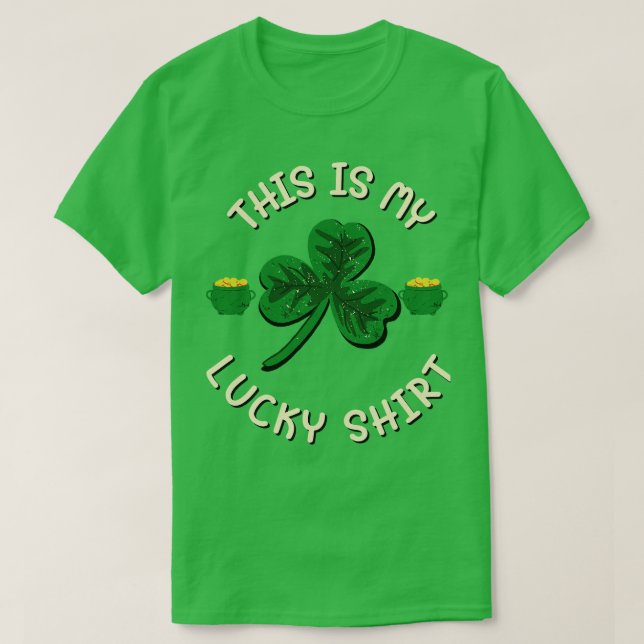 Det här är min St patricks day Shamrock Tie Dye T Shirt (Design framsida)