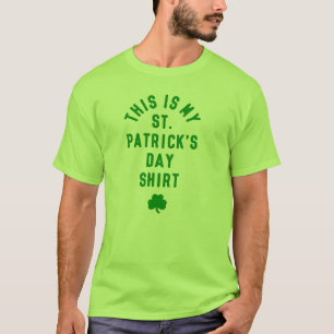 DET HÄR ÄR MIN STAD. PATRICK'S DAY SHIRT T-SHIRT