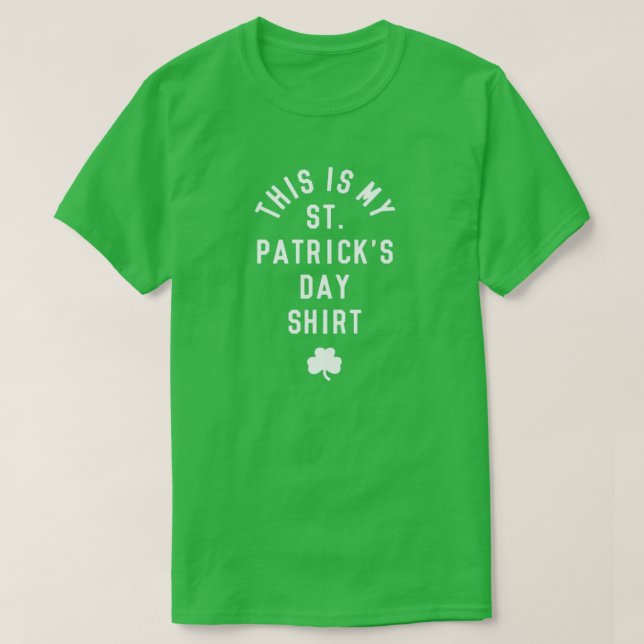 DET HÄR ÄR MIN STAD. PATRICK'S DAY SHIRT TEE (Design framsida)