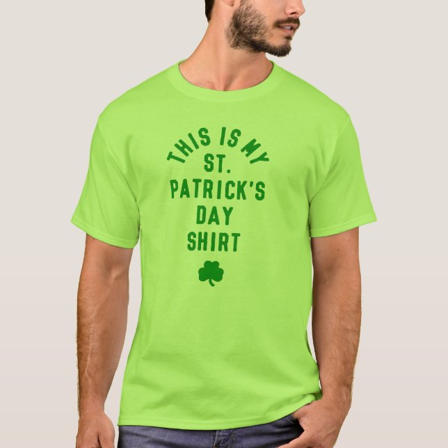 DET HÄR ÄR MIN STAD. PATRICK'S DAY SHIRT TRÖJA (Framsida)
