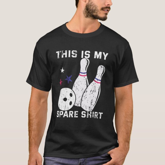 Det här är min Strejka för Spare Shirt Bowling Bal T Shirt (Framsida)