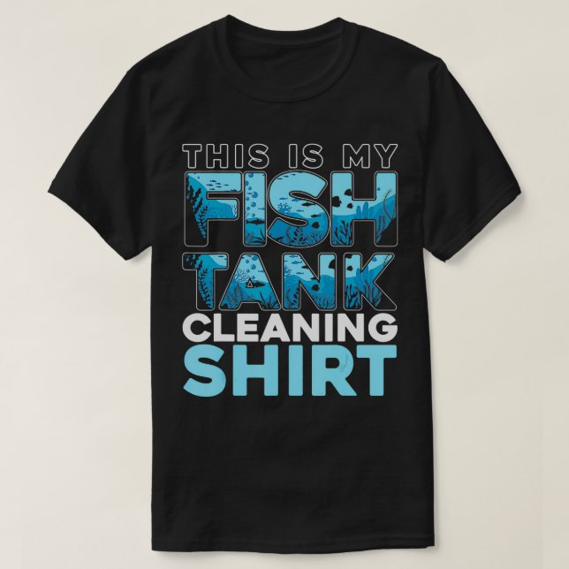 Det här är min Tank Städning Fisket Aquaris T Shirt (Design framsida)