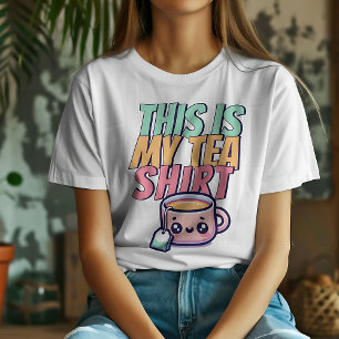 Det här är min tea Shirt Cute Funny Gift för Tea Ä T