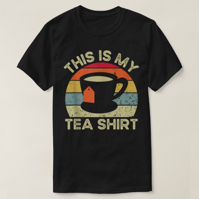 Det här är min Tea Shirt Funny Tea Drinker Retro V T (Design framsida)