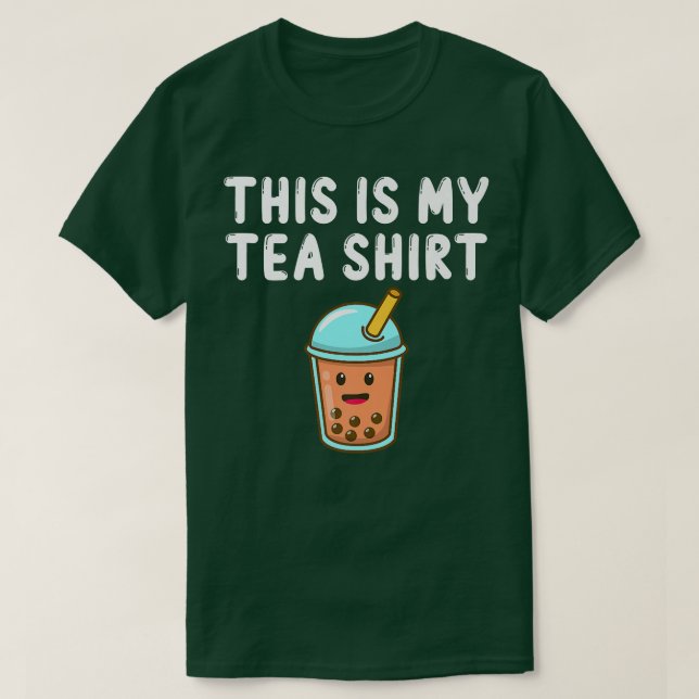 Det här är min Tea Shirt Funny Teashirt Pun Bubble T (Design framsida)