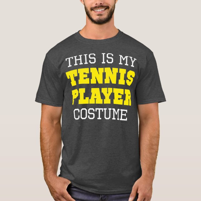 Det här är min Tennis Player Costume Halloween Laz T Shirt (Framsida)