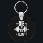 Det här är min terapeutiska fantastiska gym-workou nyckelring<br><div class="desc">Det här är min terapeutiska fantastiska gym-workout Motivation</div>