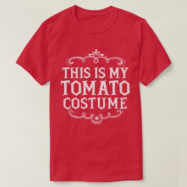 Det här är min Tomato Costume Funny Lazy Halloween T Shirt (Design framsida)