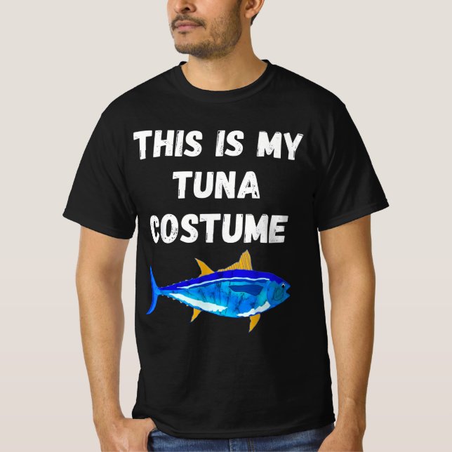 Det här är min tonfiskkostym t shirt (Framsida)
