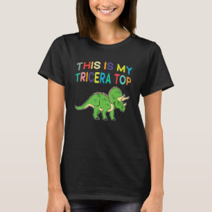 Det här är min tricera Top Dino Dinosaur Tricerato T Shirt