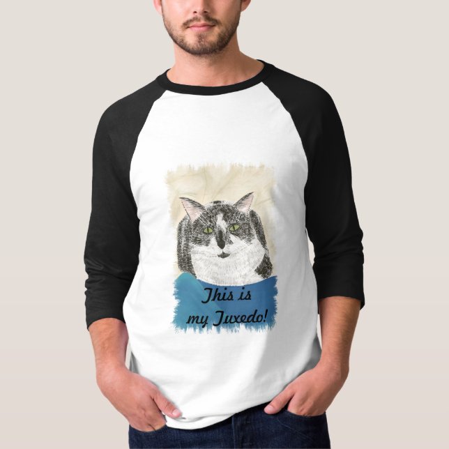 Det här är min Tuxedo! - humoriserade kattskjortor T Shirt (Framsida)