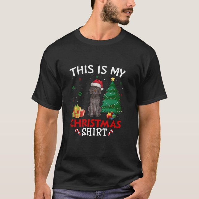 Det här är min tyska Shorthar Pointer Hund Santa H T Shirt (Framsida)