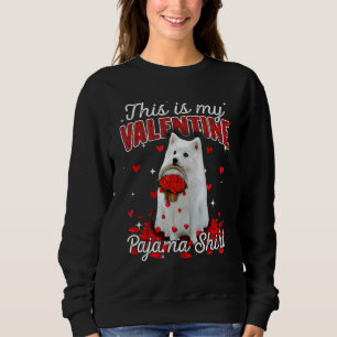 Det här är min Valentine Pajama American Eskimo Hu T Shirt