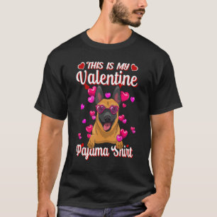 Det här är min Valentine Pajama Shirt Belgium Mali T