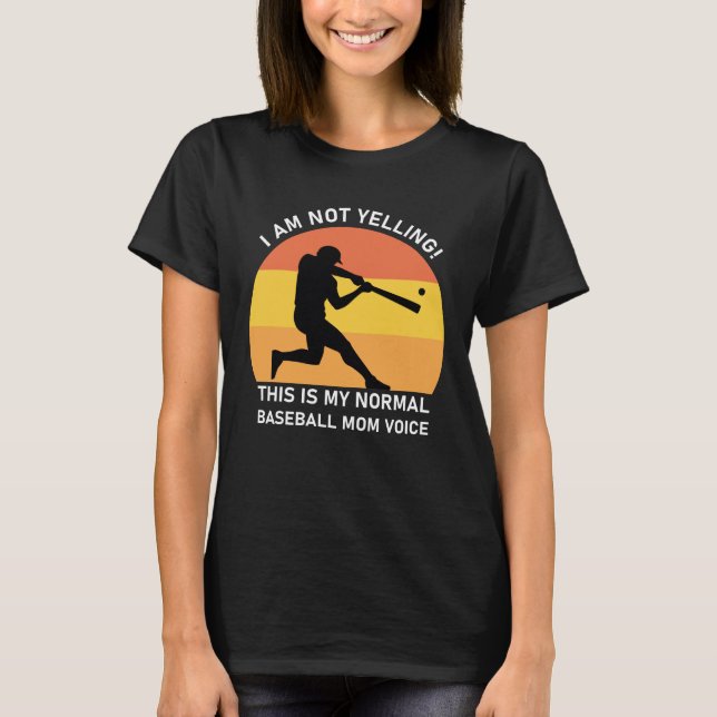 Det här är min vanliga baseboll mamma t shirt (Framsida)