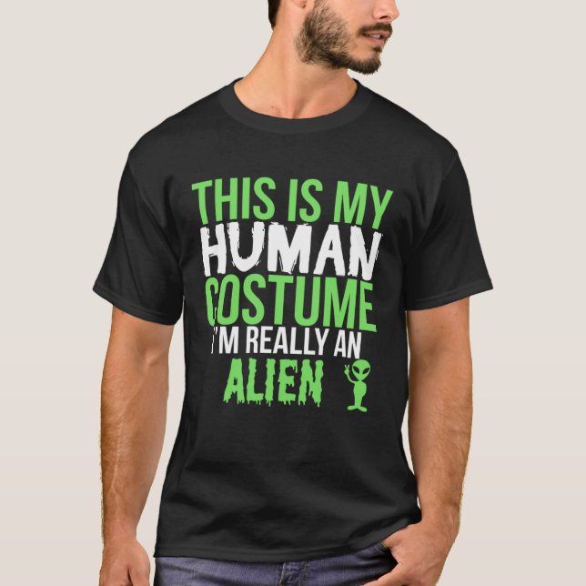 Det här är min Verkligen för humanisten och Alien  T Shirt (Framsida)