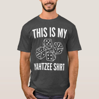 Det här är min Yahtzee-spelare Tärningsspel flicka T Shirt