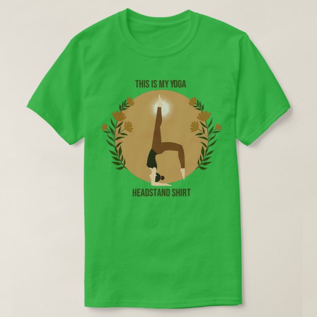 Det här är min Yoga Headstand Coola Yoga Headstand T Shirt (Design framsida)