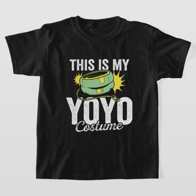 Det här är min Yoyo Costume Yoyo Design Boys Girls T Shirt (Laydown)