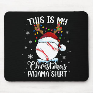 Det här är mina christmas baseball julafton sportp musmatta