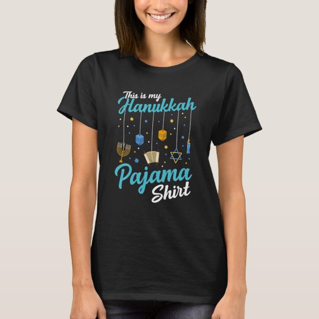 Det här är mina Hanukkah Pajama-judiska Chanukah-g T Shirt (Framsida)