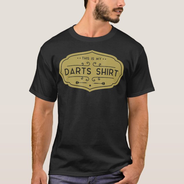 Det här är mina mörkaste låtar Dart Player T Shirt (Framsida)