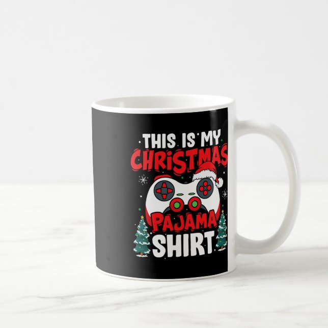 Det här är mina Pajama-videospelsböcker i jul Kaffemugg (Höger)