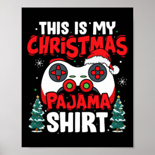 Det här är mina Pajama-videospelsböcker i jul Poster