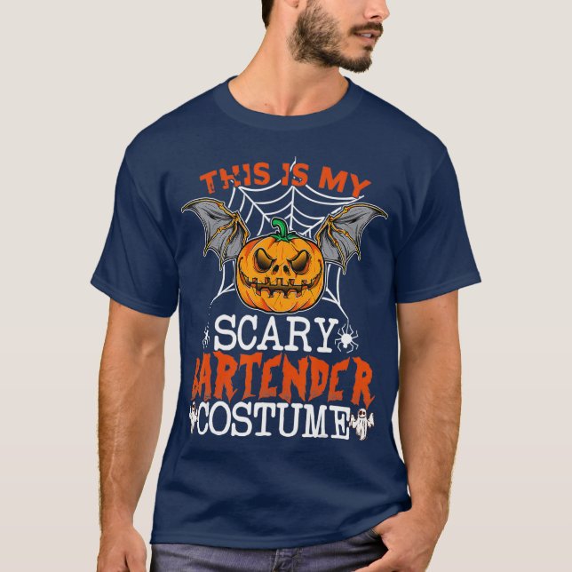 Det här är mina Scary Bartender Costume Funny-gåvo T Shirt (Framsida)