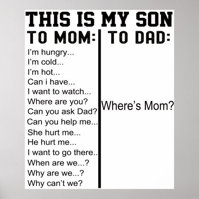 Det här är mina sonfoncitat från Son till Mamma Poster (Framsidan)