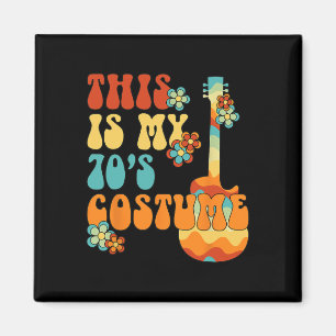 Det här är mitt 70-tal Costume Funny Groovy Peace Magnet