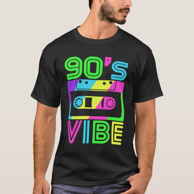 Det här är mitt 90-tal Vibe Tee 80-tal Party (Framsida)