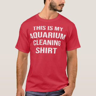 Det här är mitt akvarium städning lustigt akvarium t shirt